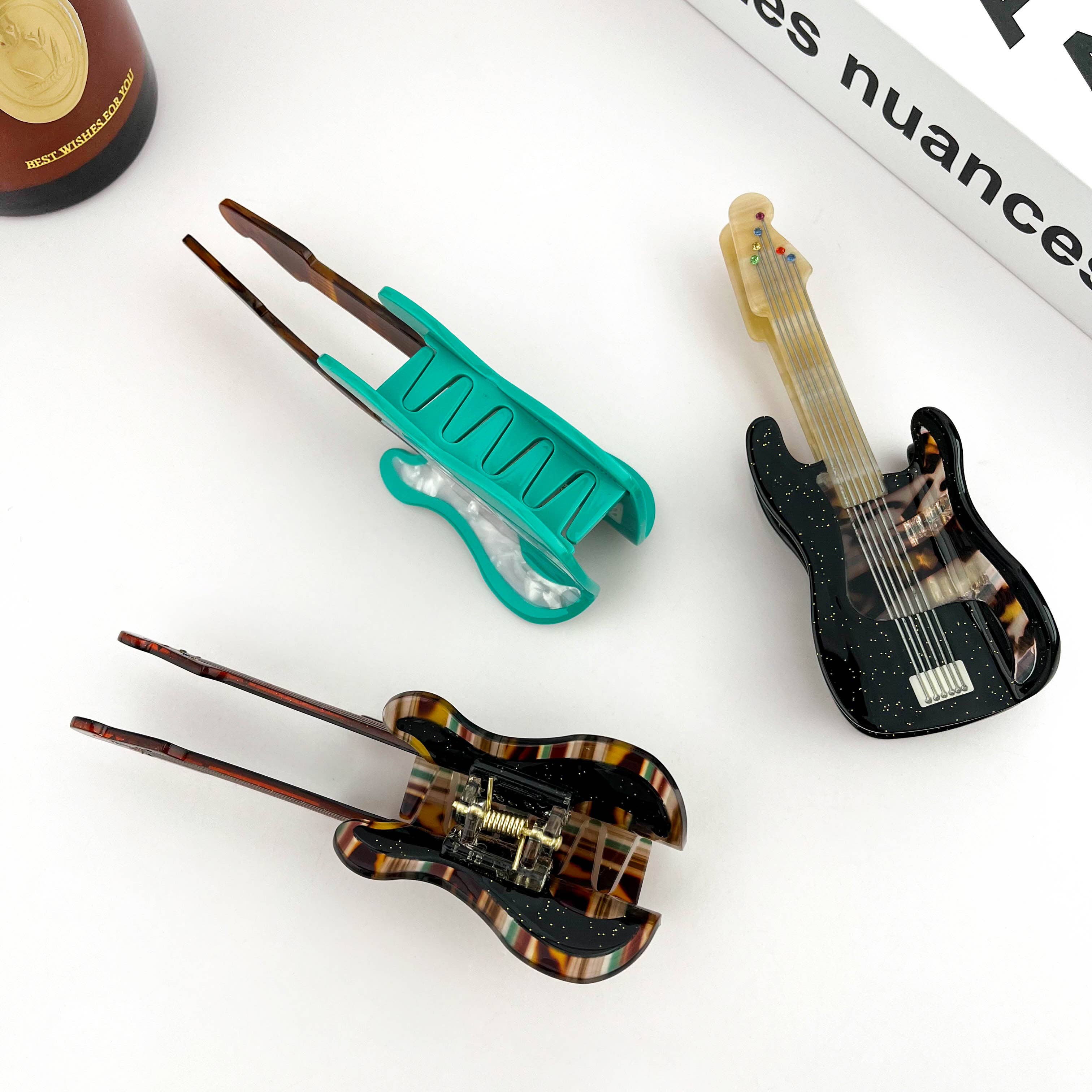 TheDivaSoap - Wholesale Hair Clip - Women's - Electric Guitar Claw Clip, Musical Instrument Hair Clip3