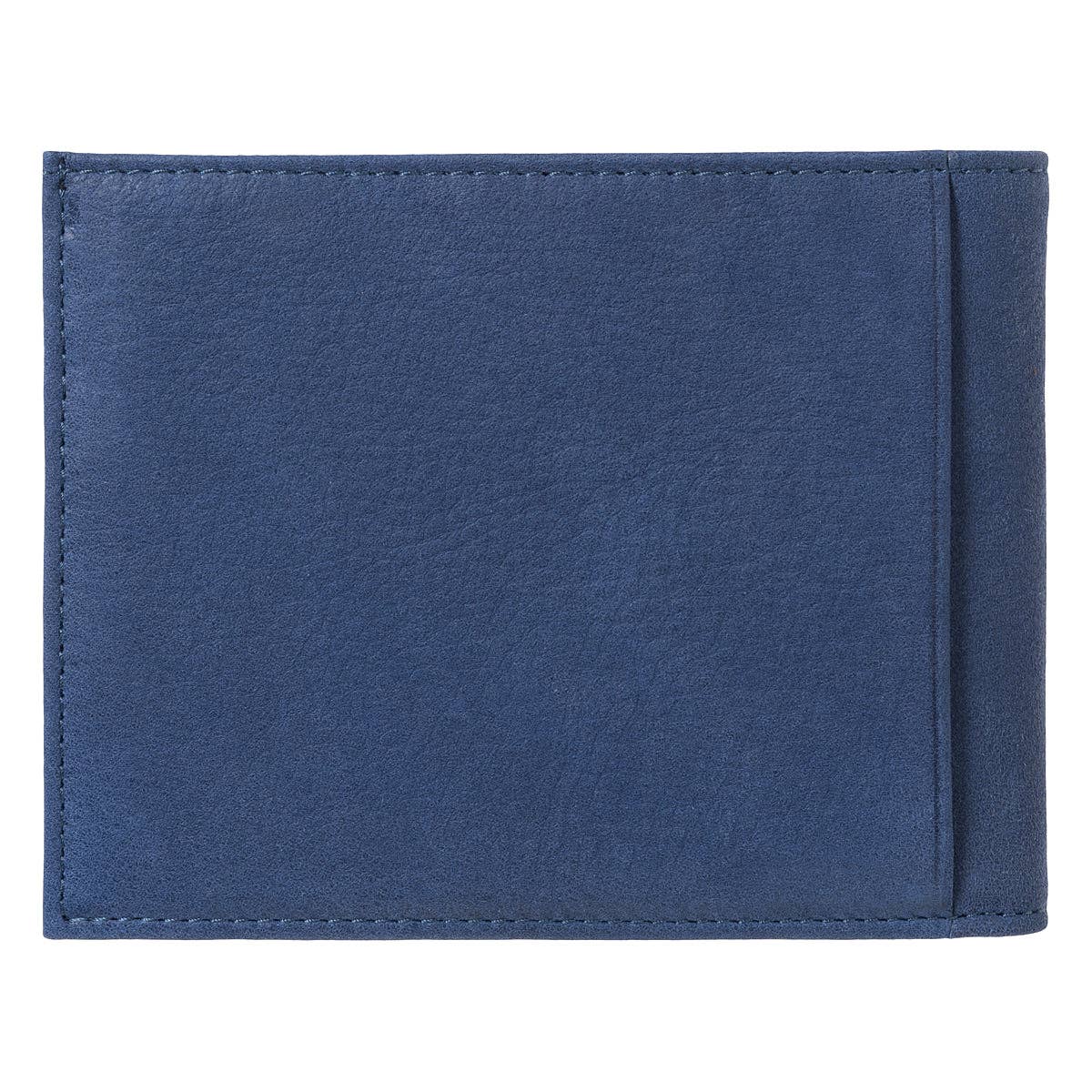 Larmorie Officiel – wholesale Wallet - Men’s – Arthur Italian Nubuck Leather Wallet Mer Indigo1