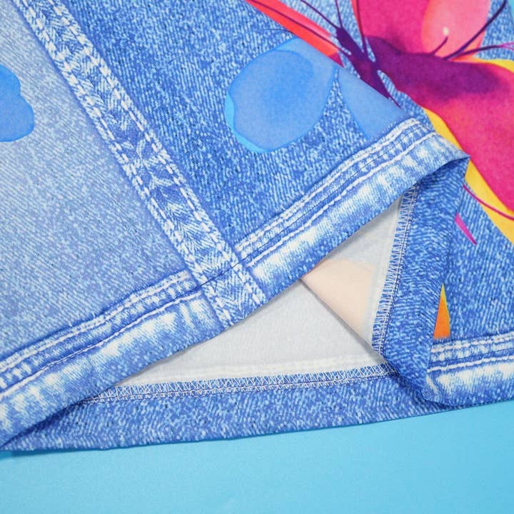 Rosa Clothing - Wholesale Pants - Women's - Women's Colorful Floral Print Loose Casual Wide-Leg Pants5