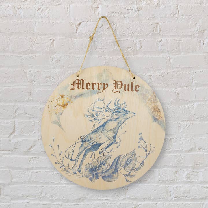 Merry Yule sign for wholesale by Standish House