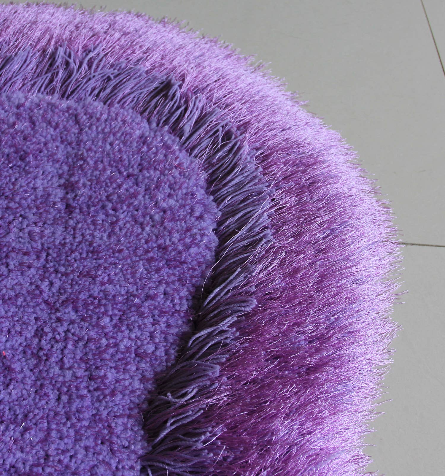 Amazing Rugs - Wholesale Area Rug - Double Heart Shape Hand Tufted 4-inch Thick Shag Area Rug2