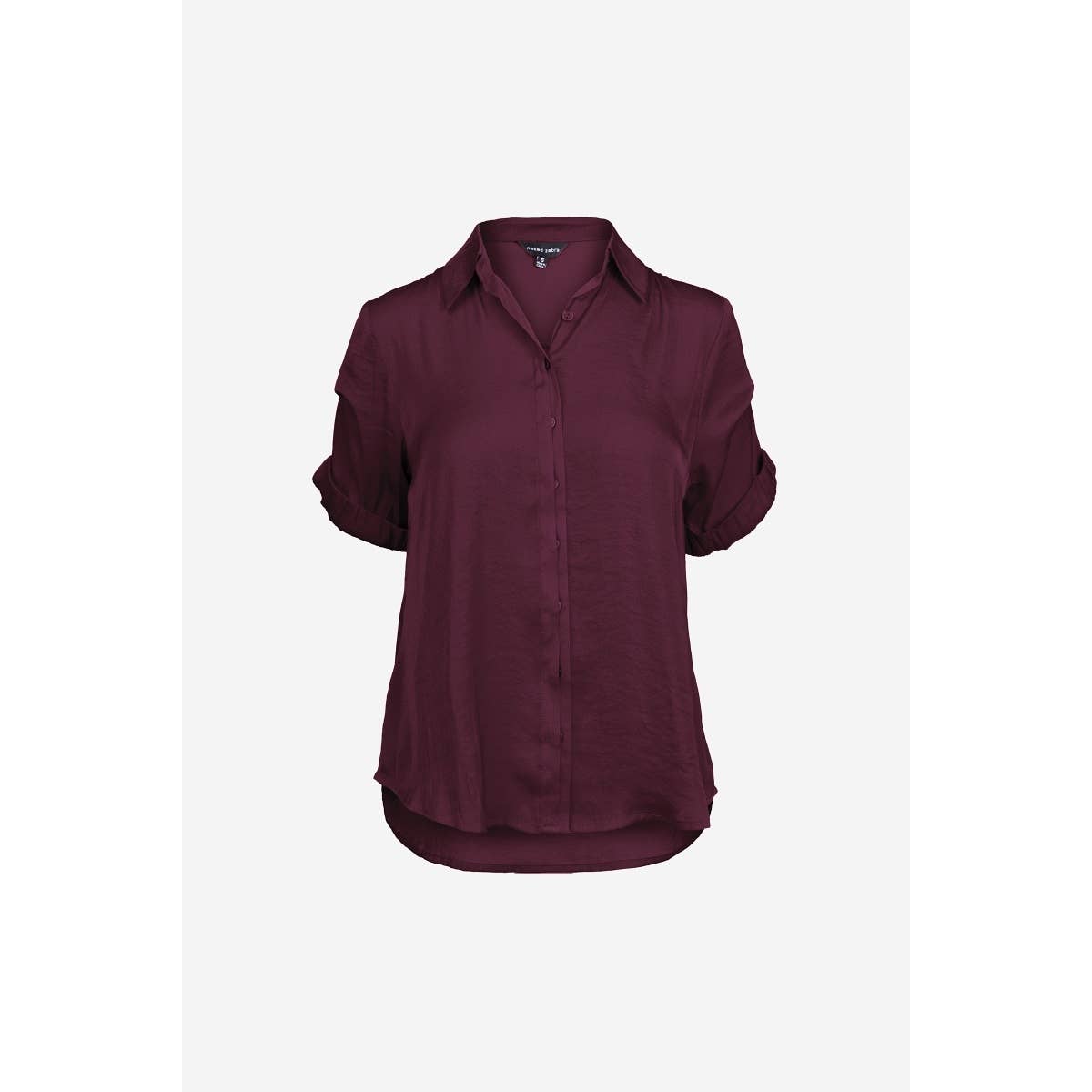 Naked Zebra - Wholesale Blouse - Women's - Pinned Short Sleeve Relaxed Blouse1