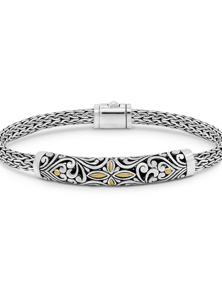 Bali Filigran Guld Accent Kedjearmband för wholesale av DEVATA