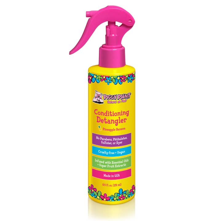 Pineapple Banana Conditioning Detangler Non-Toxic Hair Care for wholesale by Piggy Paint