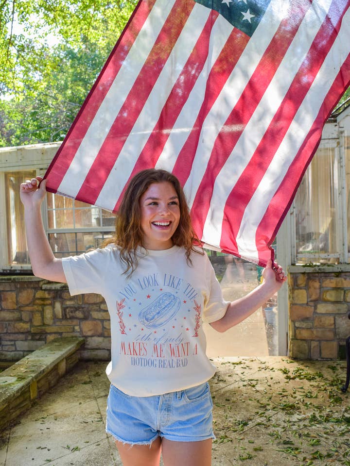 Spirit+Tribe - Wholesale T-Shirt (Graphic) - Women's - YOU LOOK LIKE THE 4TH OF JULY