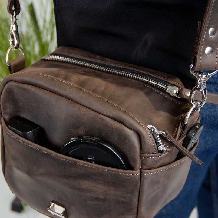 Pikore - Wholesale Crossbody Bag - Men's - Leather Camera Bag 4