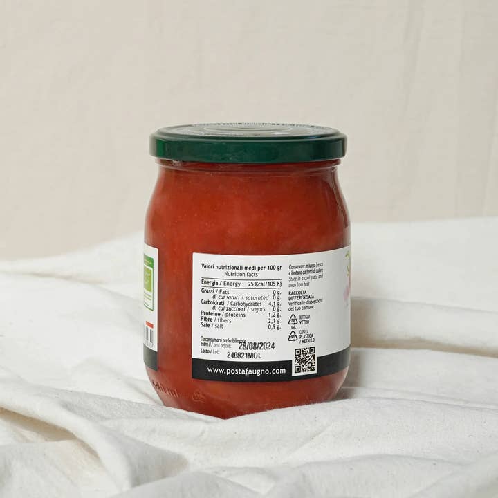 OLIO DI SERRA - Wholesale Sauce - Organic Datterino Tomatoes in Sauce - Organic Datterino Salsato (580ml)3