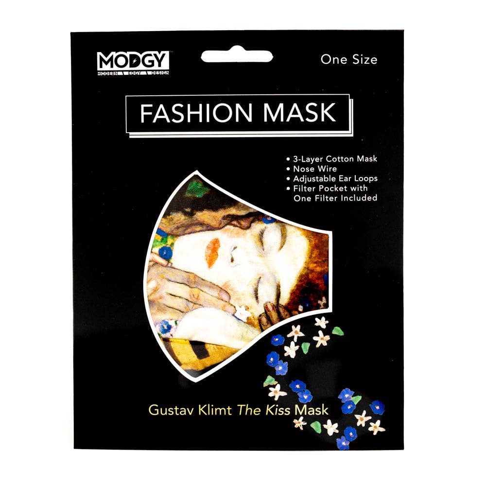 Modgy - Wholesale Protective Face Mask/Shield - Klimt The Kiss Fashion Mask7