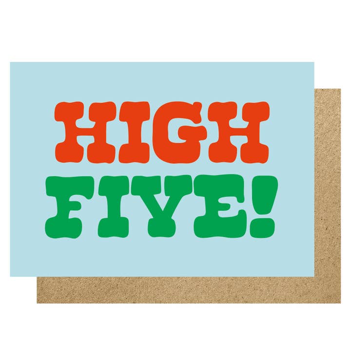 High Five card for wholesale by Lucky Ink