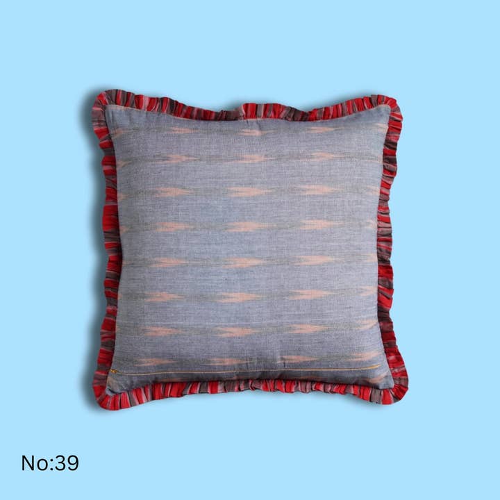 Annahmol - Wholesale Throw Pillow Cover - One of a Kind Vintage Kantha & Ikat Pillow 240