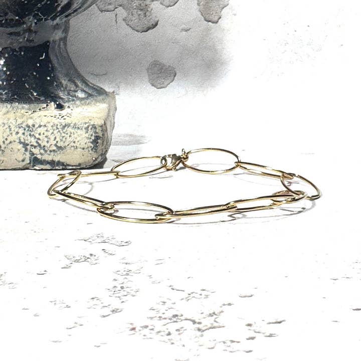 STOSA - Vente Bracelets à breloques/pendentifs - Bracelet Charme Ovale Doré2