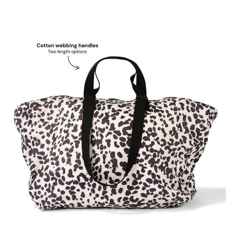 OiOi - Wholesale Tote bag – Women's - Fold-Up Tote - Leopard1