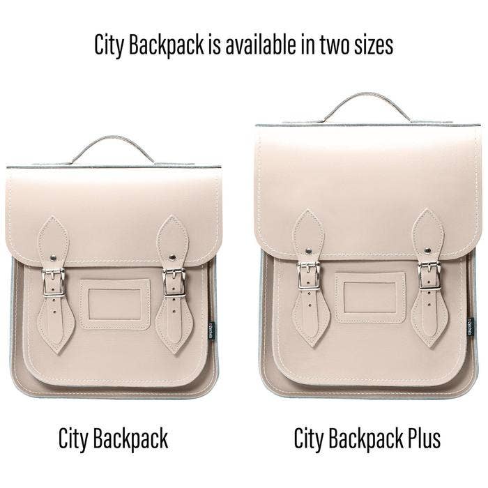 Handmade Leather City Backpack - Iced Coffee - Plus for wholesale by Zatchels