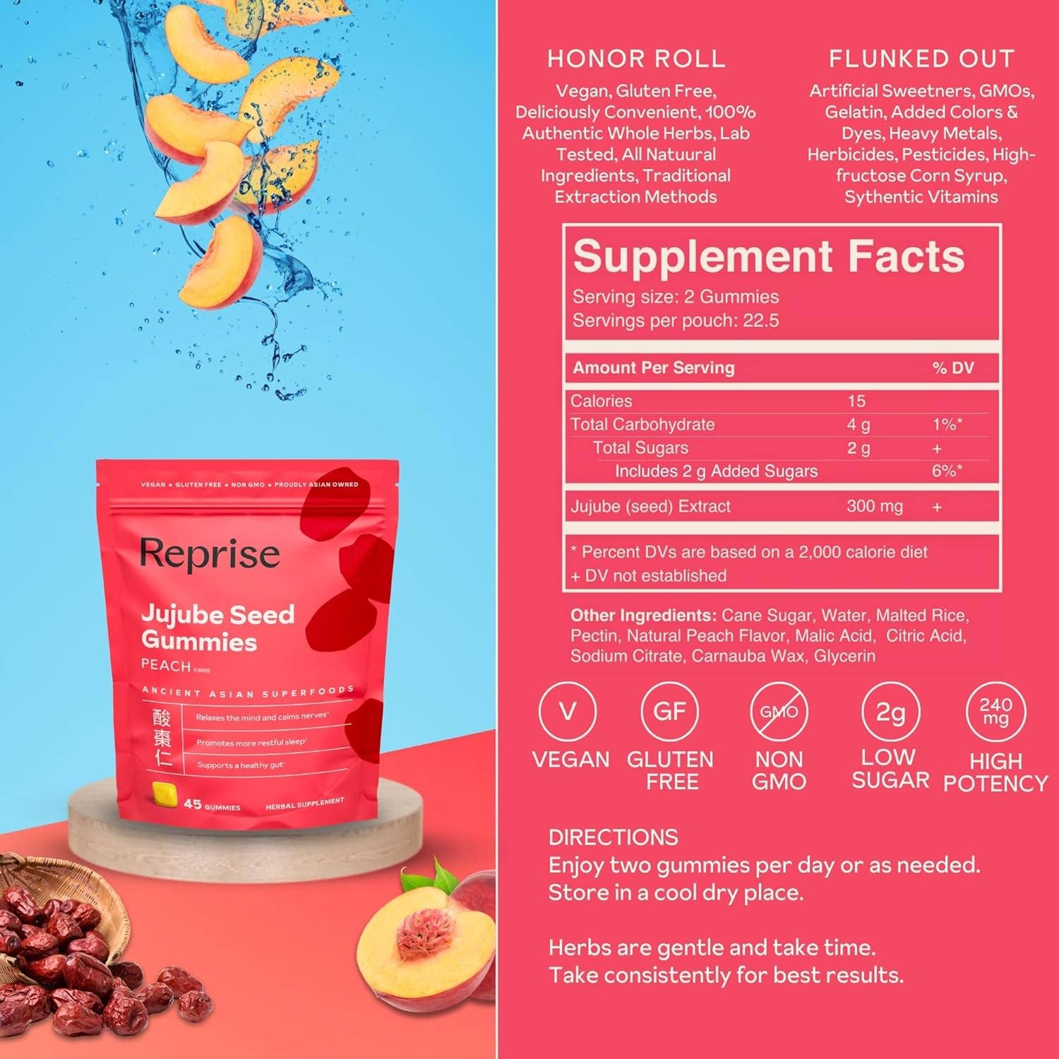 Reprise - Wholesale Oral Supplement/Vitamin - Jujube Seed Gummies4