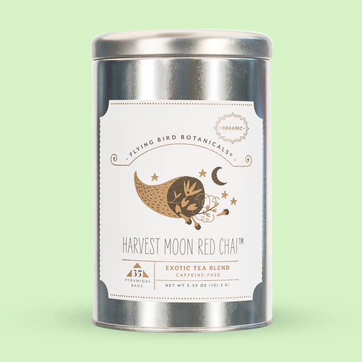 Harvest Moon Red Chai — Teebeuteldose, 35 für den Großhandel von Flying Bird Botanicals