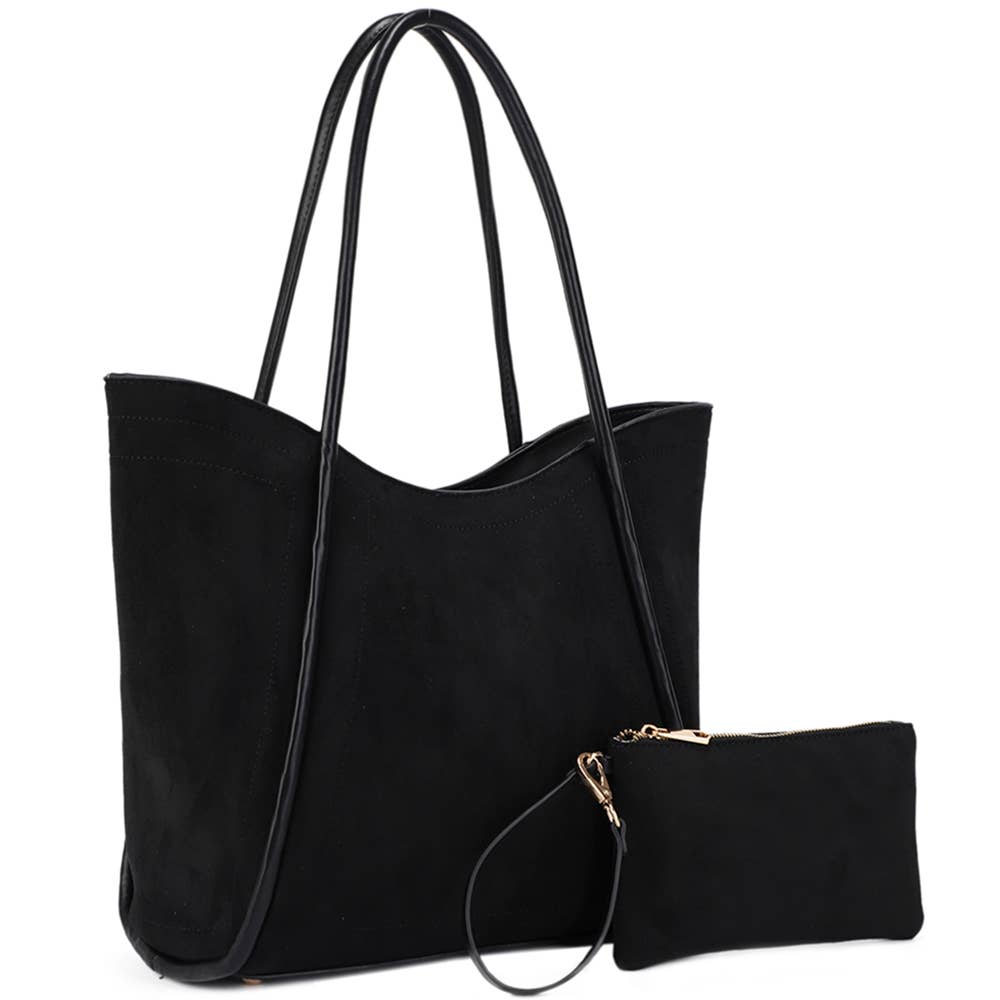 JOIA ACCESSORIES – wholesale Bärkasse - Dam – 2I1 STRUKTURERAD AXELVÄSKA MED CLUTCHSET, SJ 60119 SET4