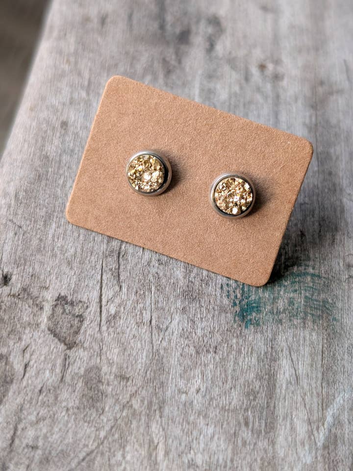 Pendientes de Oro de 6 mm para venta al por mayor de Small Town Designs