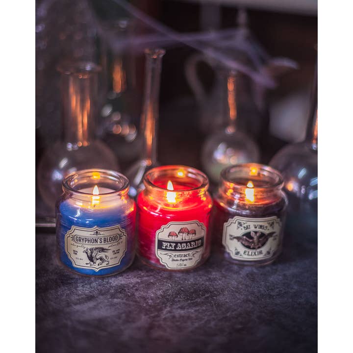 Costurero Real - Wholesale Jar/Filled Candle - Halloween Decor Potion Candle Apothecary Witch Mushrooms1