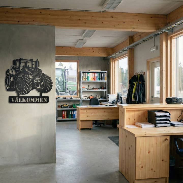 Fendt Tractor Metal Wall Sign for wholesale by Teraskyltit.fi