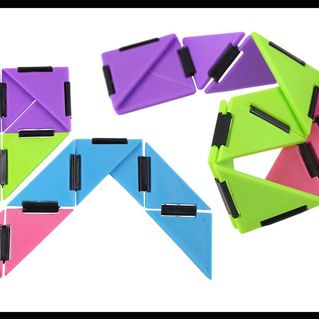 Curious Minds Toys - Wholesale Fidget Toy - Kids - 1 Infinity Triangle - Magic Endless Folding Fidget Toy - Fli1