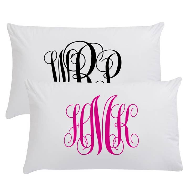 Personalized Monogram Sleeping Pillowcase for wholesale by Monogramonline Inc.