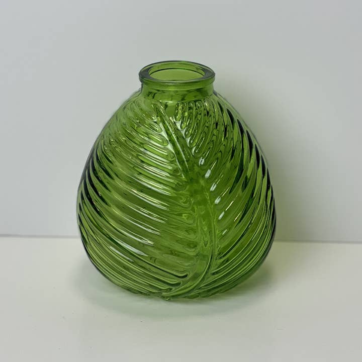 Emerald Green Leaf Bottle for wholesale by Satchville