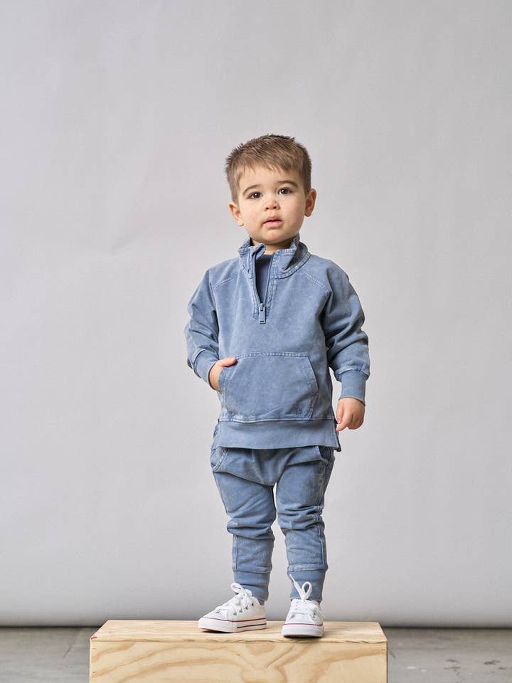 Little Bipsy - Wholesale Pants - Baby - Jogger - Navy Wash