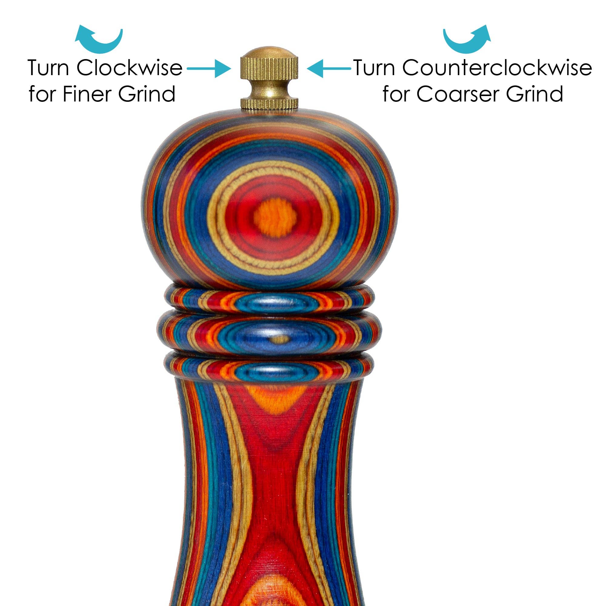 Totally Bamboo – Moinho de pimenta por atacado – Moedor de Pimenta Baltique® Montego Bay com Moinho Ajustável6