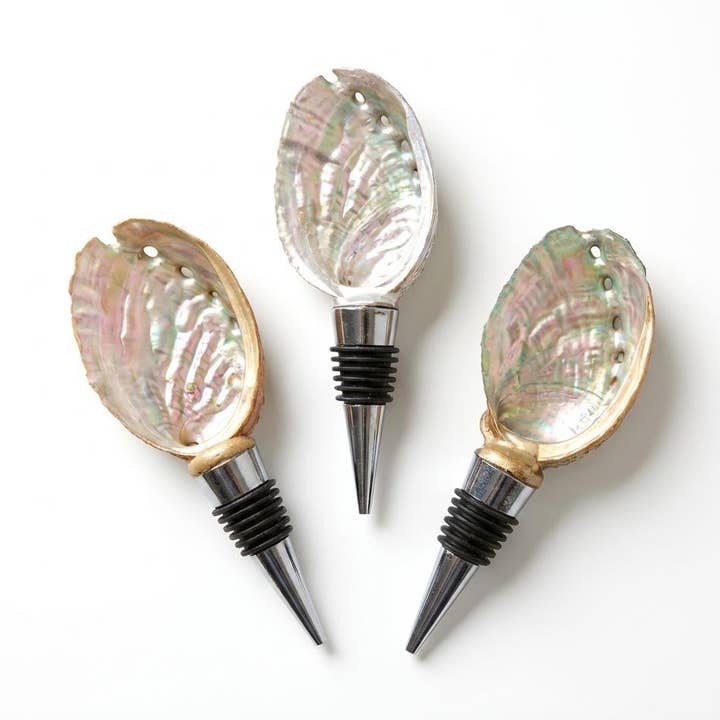 Iridescent Blue (S/M/L) Abalone Shell Stop…|XS–XL (2–4.5 in) for wholesale by Shell Yeah By Jaks LLC