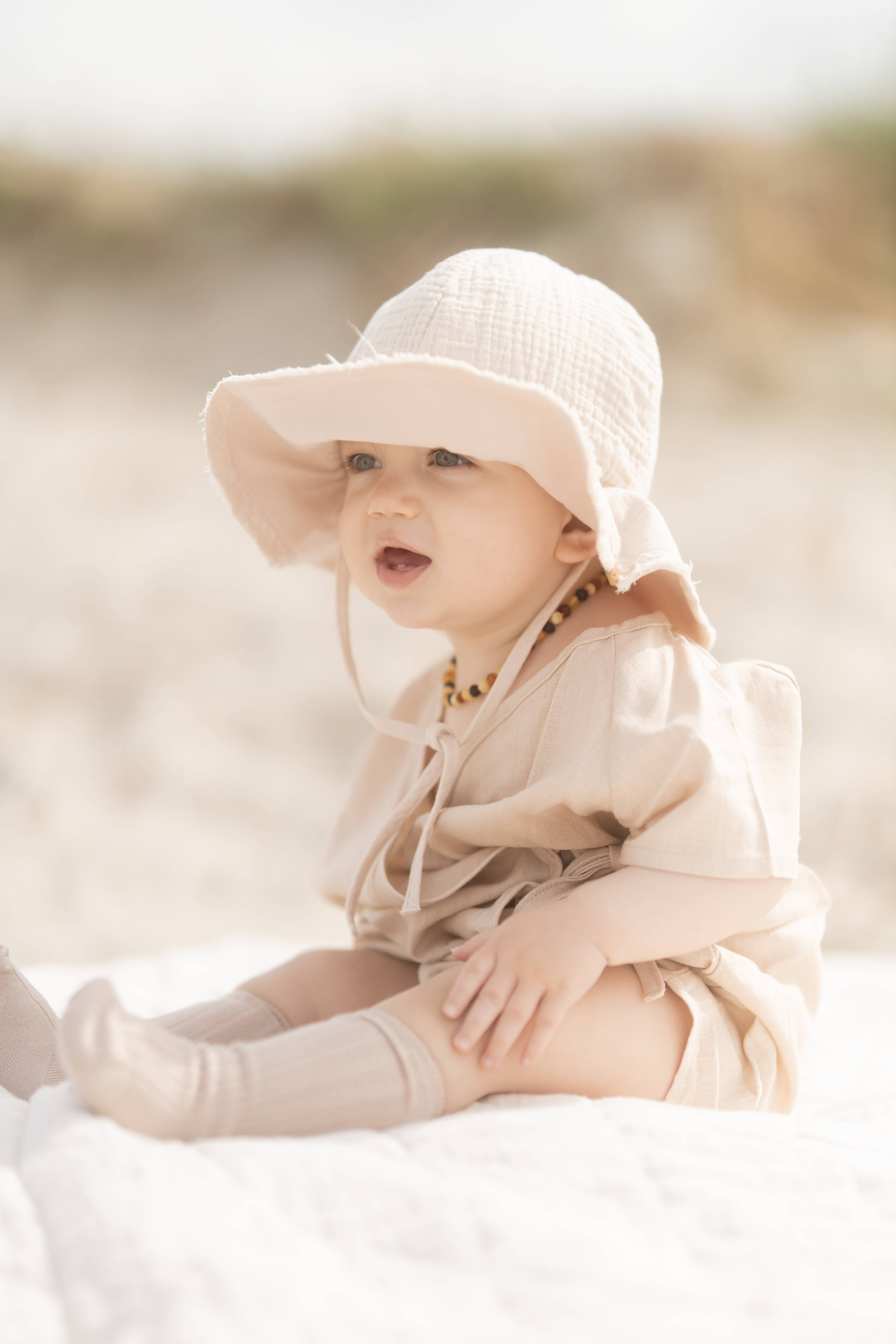 Annie & Charles - Wholesale Bodysuit (Non-Footed) - Baby - Annie & Charles® organic linen summer suit3