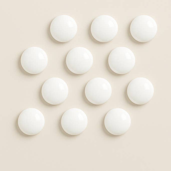 Factory Direct Craft - Wholesale Magnet - 1" Dia Mini Metal Button Magnets - Pack of 12 - Select Color5