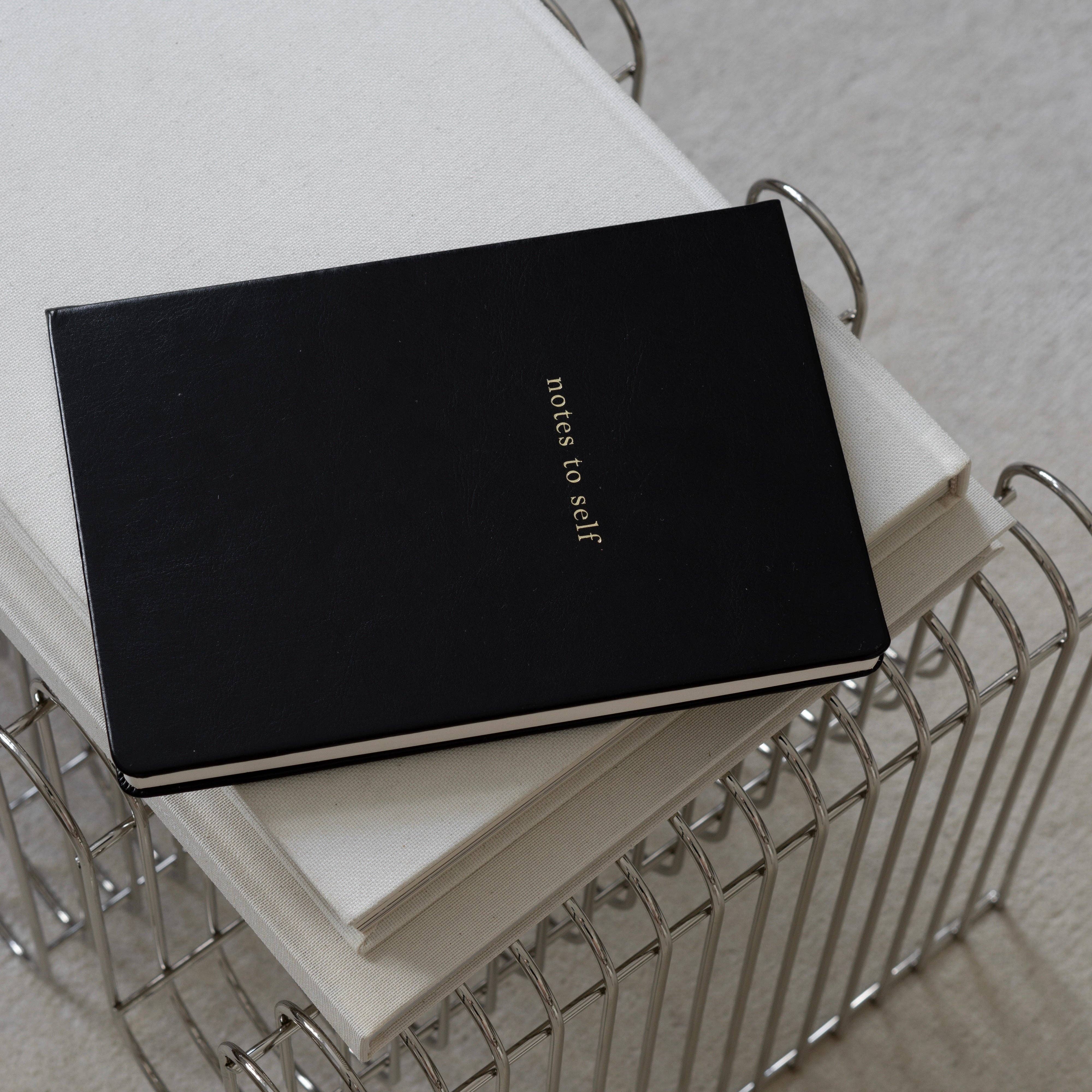 Inside Then Out - Wholesale Journal/Diary - Notes to Self Lined Journal - Black7