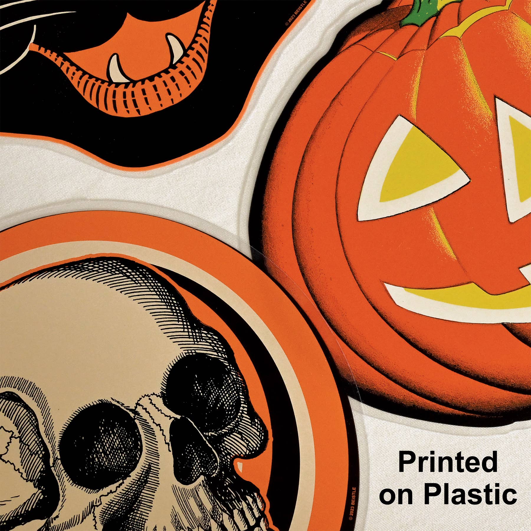 Beistle – Engroshandel Cutouts – Vintage Halloween-udskæringer i plast, 10"-12", 3/pkg3