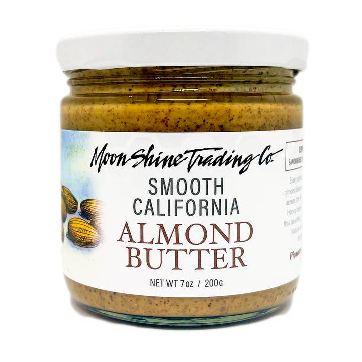 California Roasted Almond Butter: Smooth for wholesale by Moon Shine Trading Co.