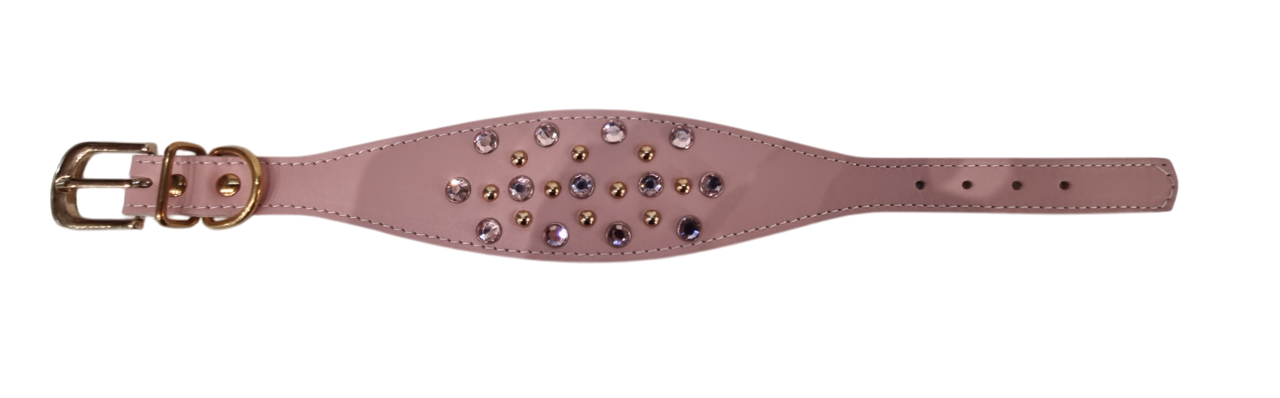 jmc creadog – coleira - Cão por atacado – Coleira Dali para Greyhound Cinza4