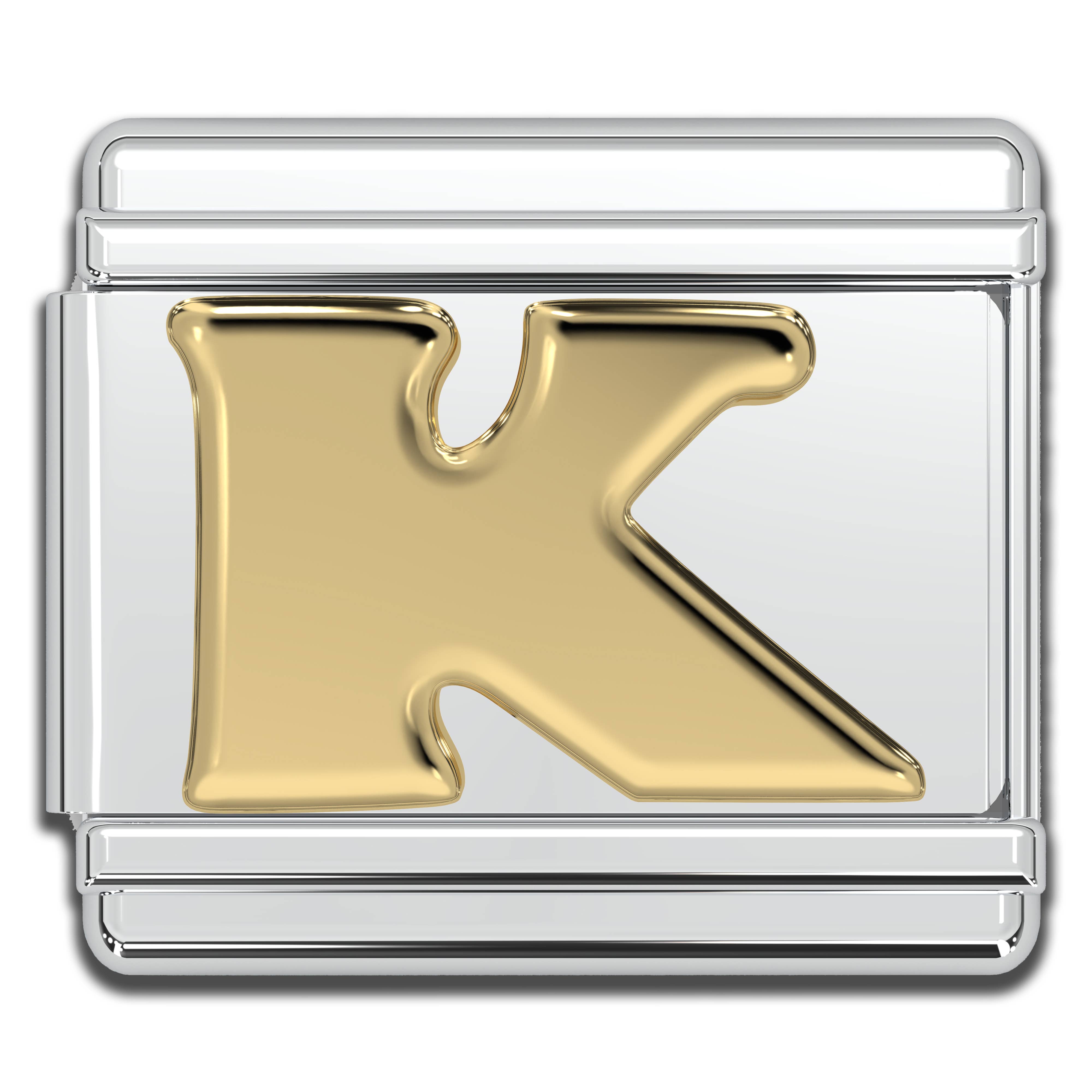 Natalia - Wholesale Individual Charm/Pendant - Italian Charm Letters A-Z - 9mm Gold Bracelet Charms7