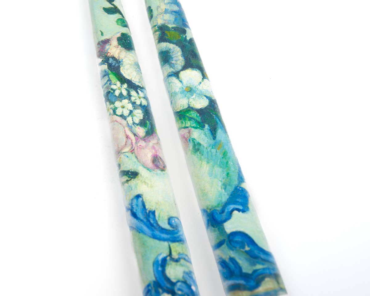 Flatyz Candles - Wholesale Tapered Candle/Candlestick - Taper Candles - Flowers in a Rococo Vase, Paul Cezanne1