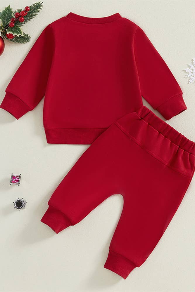 UNISHE – Großhandel Top- & Hosen-Set – Kinder – Zweiteiliges Weihnachtsset für Kinder BDR0521