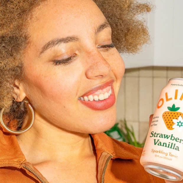 Echo Sales Canada - Wholesale Soda/Carbonated Drink - Olipop Strawberry Vanilla Sparkling Tonic 355 ml case of 122