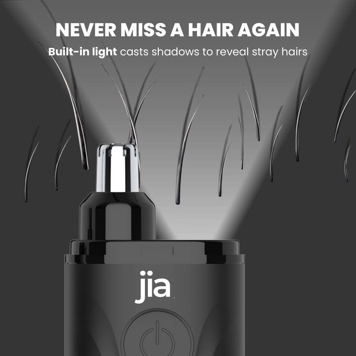 jia Personal Care - Wholesale Electronic Skincare Device - Jia WGM Nose Hair Trimmer in Midnight Black6