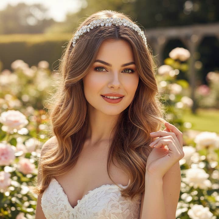 CRYSTAL ALLURE HEADBAND - AHB135 for wholesale by Athena Bridal Jewellery