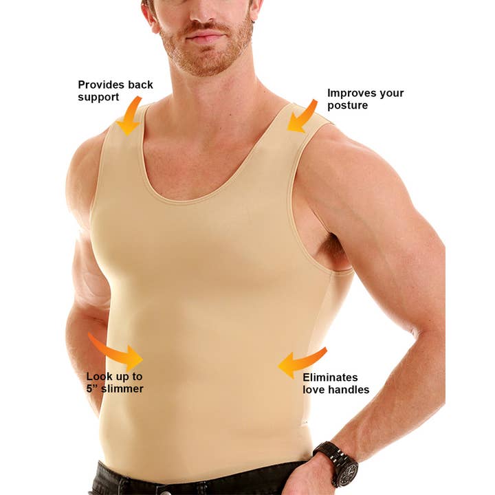 InstantFigure - Wholesale Shirt - Men's - Insta Slim Big & Tall Compression Muscle Tank MS0001BT19