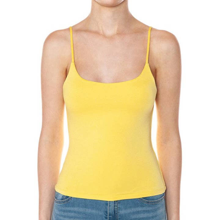 Timeless – wholesale Camisole – Women′s – SCOOP NECK DOUBLE LAYER CAMI TOP