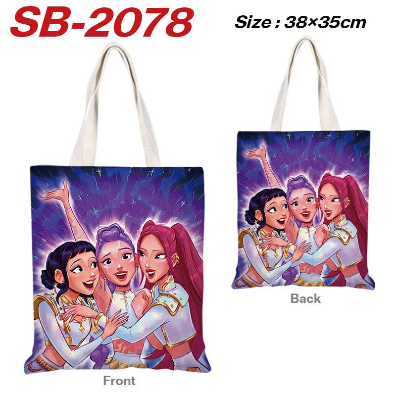 Little Trendy - Vente Tote bag – femme - Sac fourre-tout en toile à impression intégrale inspiré du K-pop KDH17