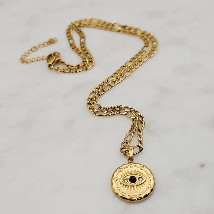 Xtraordinary Flair - Wholesale Pendant/Charm Necklace - Black Onyx Third Eye Necklace5