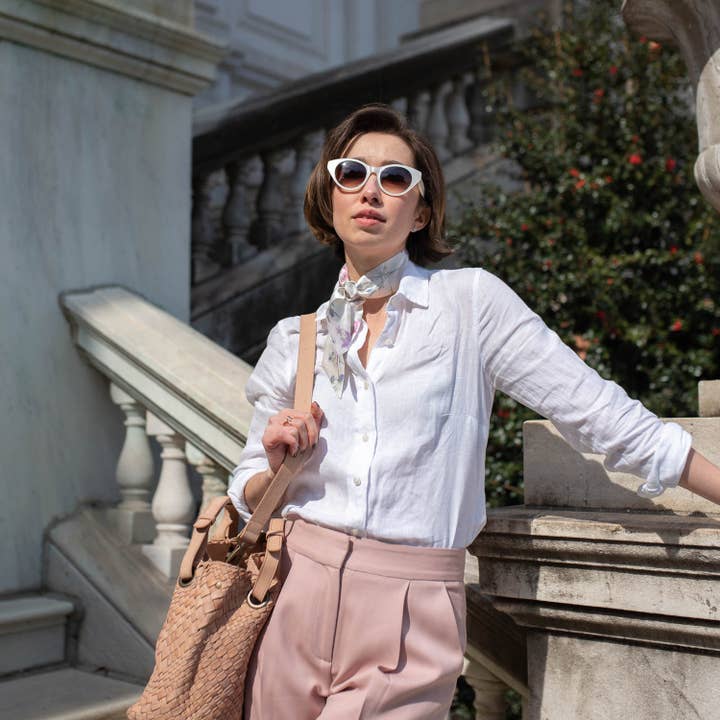 Silkie - Mei Flower Silk Hair Tie for wholesale by Mei-Mei Moon