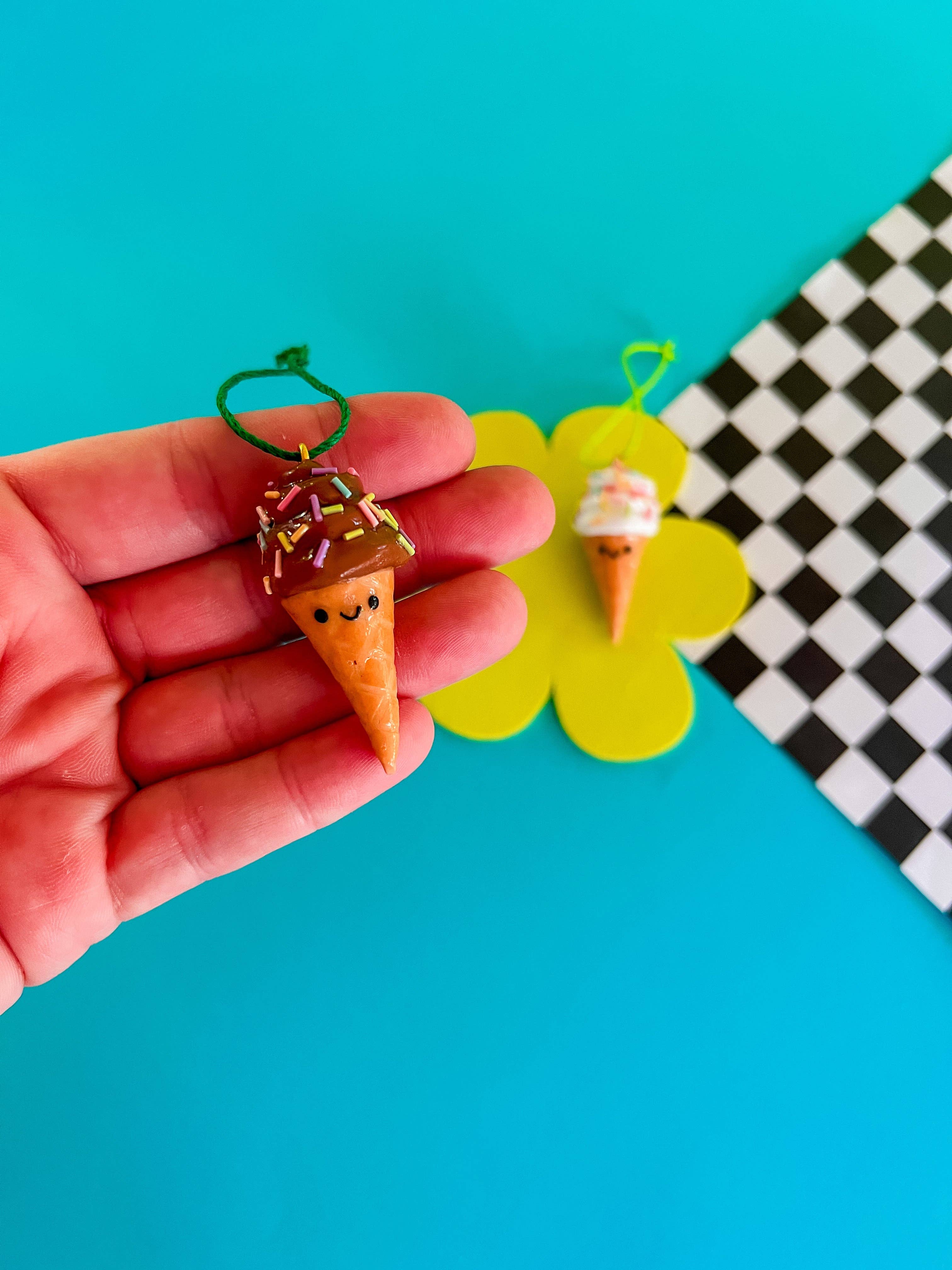 Larry’s Waffle Shop - Wholesale Ornament - Izzie | Ice Cream Cone Ornament0