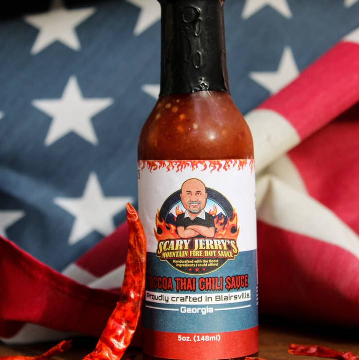 Scary Jerry's Mountain Fire Hot Sauce - Wholesale Hot Sauce - 12 oz. Toccoa Thai Chili Sauce