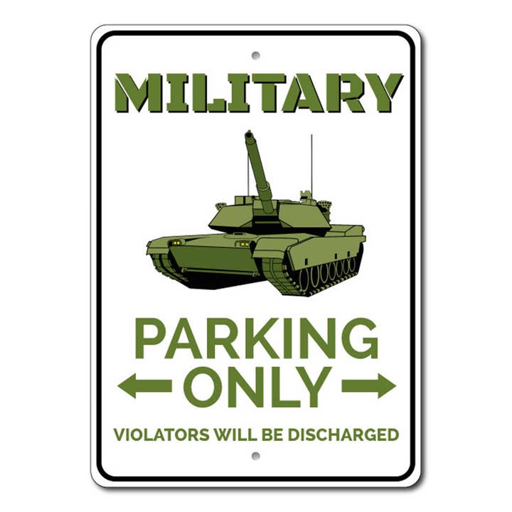 Lizton Sign Shop, Inc - Wholesale Sign - Military Parking Sign