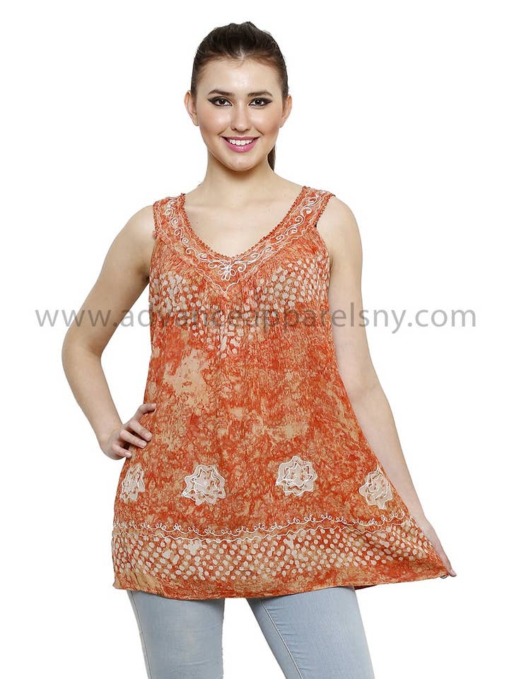 Advance Apparels - Wholesale Tunic – Women’s - Closeout Tie Dye Blouse5